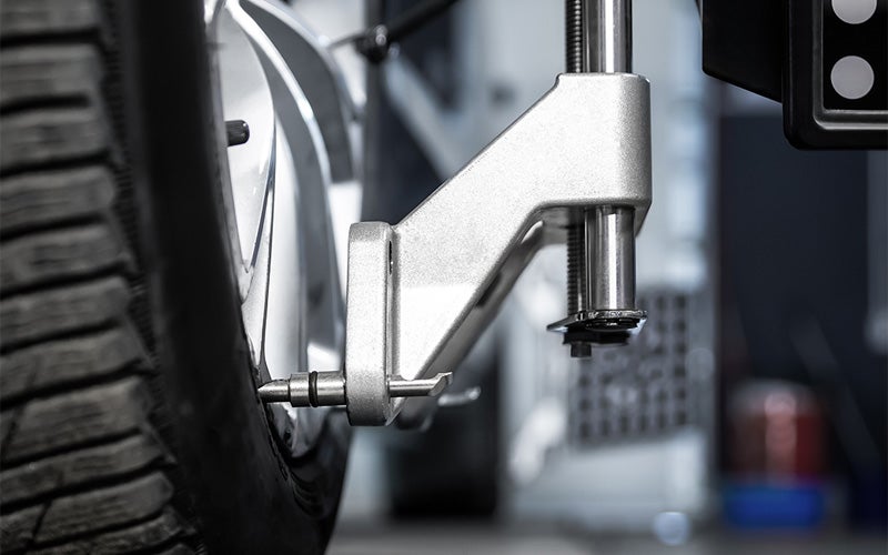 Cars alignment being checked